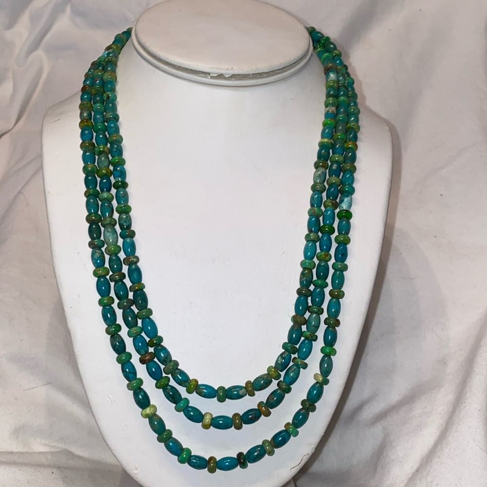 Beaded tri-strand Necklace